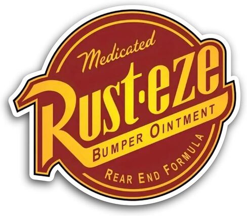 2 (Pieces) 3" and 5" Rusteze Sticker, Waterproof Vinyl Decals for Many Purpose Like Cars, Trucks, Laptops, Phones, Windows and More in Saudi Arabia