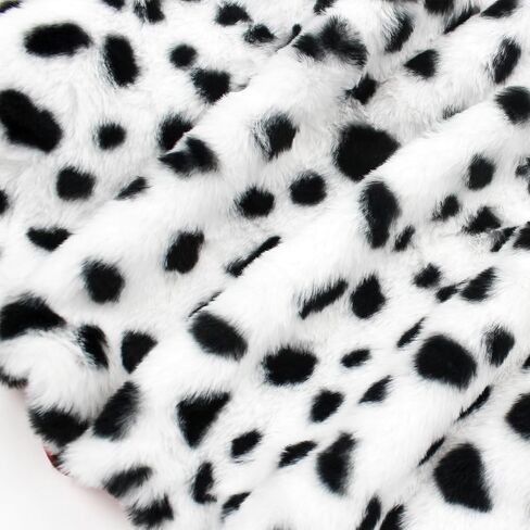 6 Pack Black White Dalmatian Shawl Suit, Women Halloween Dalmatian Costume with Glove for Adult in Saudi Arabia