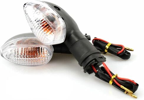 2 قطعة دراجة نارية بدوره إشارة ضوء مؤشر مصباح متوافق مع ياماها YZF R1 R6 R125 R25 R3 FZ-6N XJ6 الجبهة الخلفية الوامض Blub العالمي (أصفر) in Saudi Arabia