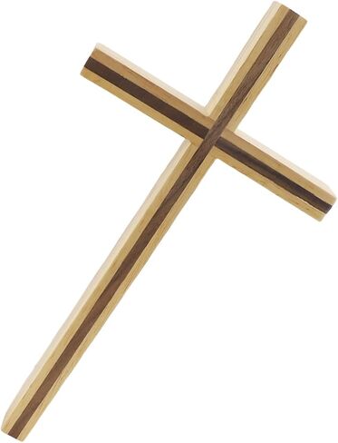 ZJIVQO Wooden Cross, Wall Hanging Decor, Wall Mounted Jesus Cross Ornament for Home, Christian Weddings, Parties, Bedroom, Living Room in Saudi Arabia