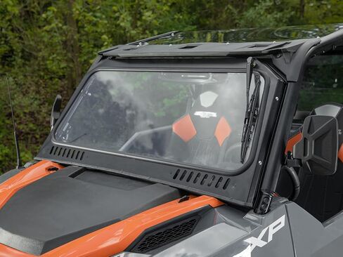 SuperATV Glass Windshield for 2016+ Polaris General / 4 / XP 1000 / XP 4 1000 | DOT Approved Laminated Safety Glass Windshield | Includes Manual Wiper | Built-in Vent in Saudi Arabia