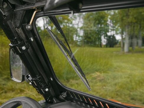 SuperATV Glass Windshield for 2016+ Polaris General / 4 / XP 1000 / XP 4 1000 | DOT Approved Laminated Safety Glass Windshield | Includes Manual Wiper | Built-in Vent in Saudi Arabia