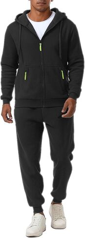 Mens Tracksuits Set Hoodies 2 Peices Sweatsuits for Men Casual Athletic Jogging Suits in Saudi Arabia