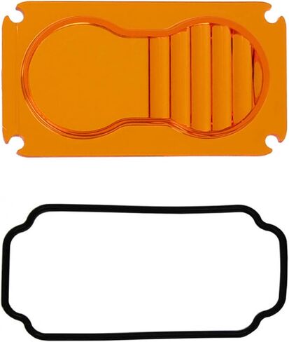 Baja Designs Lens Kit for S2 Series LED Light Bar - Optical Lens with Silicone O-Ring, Easy Installation, Waterproof, Dustproof (Wide Cornering Beam, Factory Amber) in Saudi Arabia