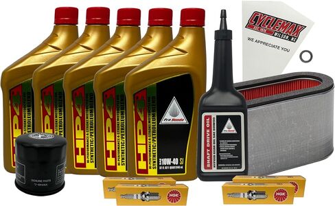 Semi Synthetic Full Service Kit compatible with 2003-2018 Honda ST 1300 ST1300 with Spark Plugs and Shaft Drive Oil in Saudi Arabia