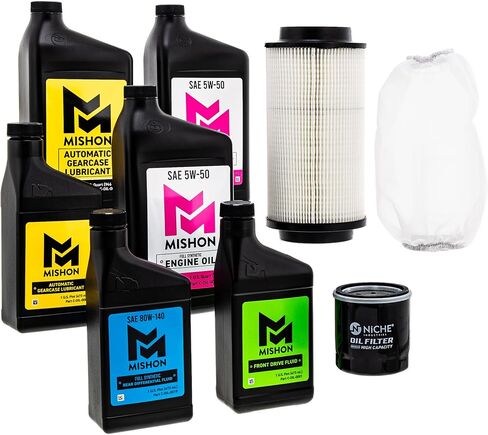 MISHON Full Service Engine Oil Change Kit for Polaris Sportsman 550 850 X2 Touring Scrambler XP 1000 S in Saudi Arabia