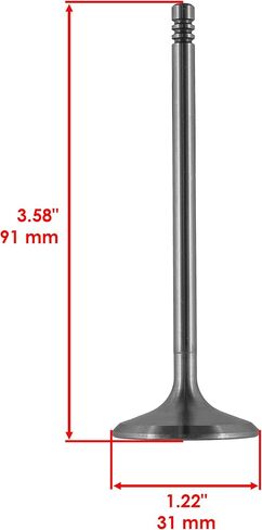 Caltric Exhaust and Intake Valve Kit compatible with Can-Am Bombardier Outlander Max 650 2006-2015 2018-2022 in Saudi Arabia