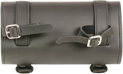 Milwaukee Leather SH49702 Black PVC ‘Double Buckle’ Studded Motorcycle Tool Bag in Saudi Arabia