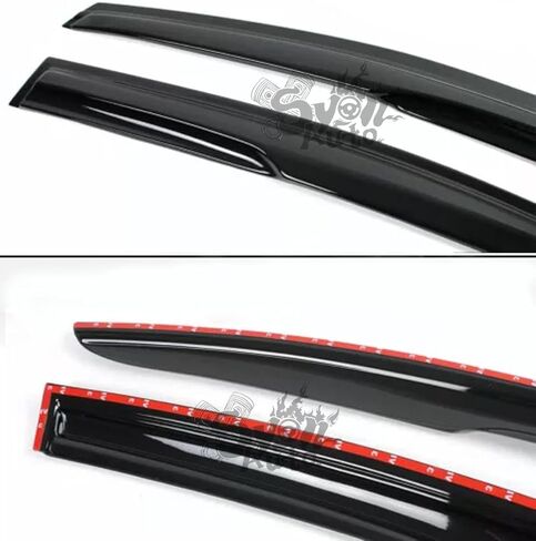 FITS 2014-2018 KIA Forte K3 Sedan 3D Wavy Mugen Style Window Visor RAIN Guard Vent in Saudi Arabia