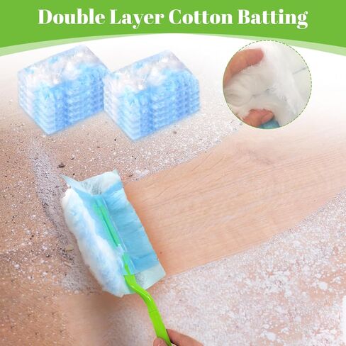 عبوات منفضة الغبار مع عبوات منفضة سويفر، 10 قطع 180 عبوة منفضة شديدة التحمل، مجموعة منافض غبار متعددة الأسطح شديدة التحمل لتنظيف المطابخ وغرف النوم والحمامات والدراسات والسيارات (10، برتقالي) in Kuwait