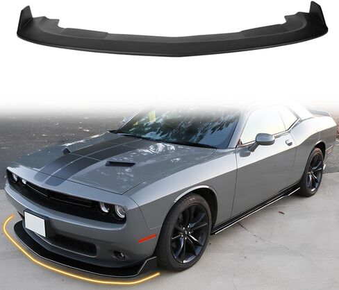 Front Bumper Lip Spoiler, Compatible with 2015-2023 Dodge Challenger SXT Coupe, PP Unpainted SXT Style Add-on Front Splitter Air Dam Chin Protector in Saudi Arabia