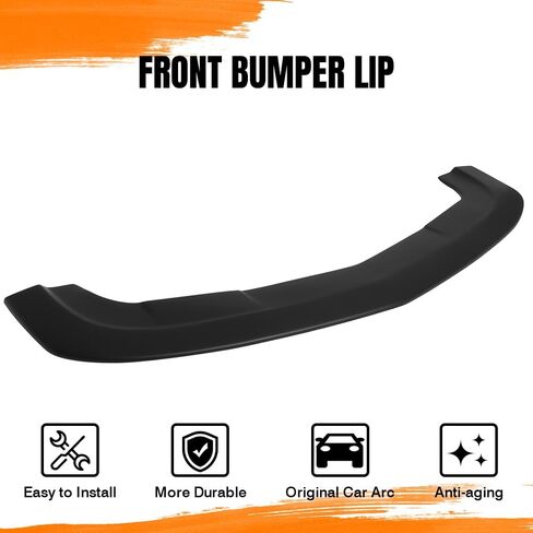Front Bumper Lip Spoiler, Compatible with 2015-2023 Dodge Challenger SXT Coupe, PP Unpainted SXT Style Add-on Front Splitter Air Dam Chin Protector in Saudi Arabia