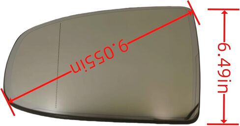 استبدال زجاج مرآة الرؤية الخلفية الجانبية للسائق لسيارة BMW X5 X6 E70 E71 E72 (2007-2014)، مُسخن، تعتيم تلقائي، مع لوحة دعم، متوافق مع OE: 5116-7174- 981(LH) in Kuwait