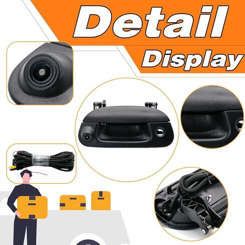 Tailgate Handle Backup Camera Compatible with Ford F-150 1997-2003/1999-2007 F-250|-350|-450|-550,Explorer 2001-2005, Ford Lobo 2001-2003.Rear View Reverse Camera in Saudi Arabia