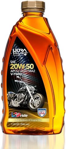 Ultra1Plus SAE 20W-50 Full Synthetic Motorcycle Engine Oil V-Twin API SJ JASO MA2 (5 Gallon Pail) in Saudi Arabia