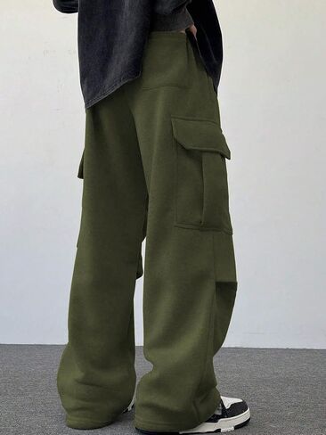 ZAFUL Men's Casual Cargo Pants Hiking Pants Workout Drawstring Jogger Sweatpants Athletic Pants Pocket in Saudi Arabia