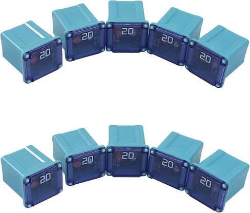 10Pcs 30A Low Profile JCASE Fuses, 30 Amp Automotive Fuse Kit Low Profile Fuse, Compact Fuse for Trucks/Cars and SUVs in Saudi Arabia