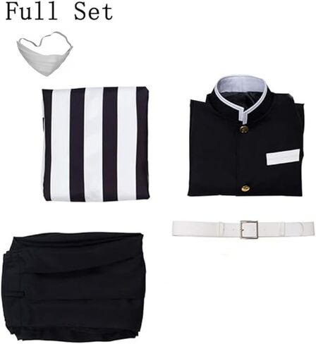 Lmetsky Men Costume Uniform Cosplay Outfit Kimono Suits Set Halloween Female Men in Saudi Arabia
