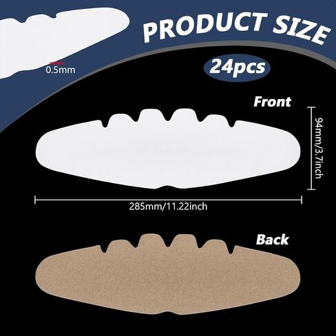FINGERINSPIRE 24PCS Baseball Cap Inserts White Paper Hat Shapers 11.2x3.7 Inch Universal Cap Inserts Hat Liners for Baseball Golf Sports Hats Home Store Display Stand in Saudi Arabia