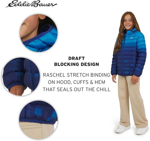 Eddie Bauer Girls' CirrusLite Lightweight Down Puffer Jacket (XS-XL) in Saudi Arabia