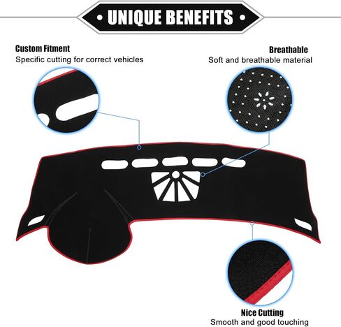 Car Dashboard Cover Mat Compatible for Buick LaCrosse 2010-2016, Protective Polyester Black Center Console Interior Trim Dash Board Mat in Kuwait