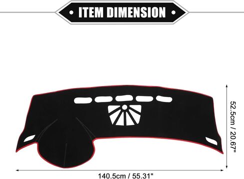 Car Dashboard Cover Mat Compatible for Buick LaCrosse 2010-2016, Protective Polyester Black Center Console Interior Trim Dash Board Mat in Kuwait