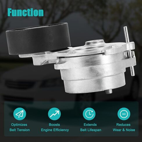 ‎T39333 Belt Tensioner Assembly with Pulley (3.0L V6) For Audi A6 A7 Quattro Q5 2014-2016,A8 Quattro 2014 2016,Q7 2013-2016,For Volkswagen Touareg 2013-2016 95810236150 059903133F in Saudi Arabia