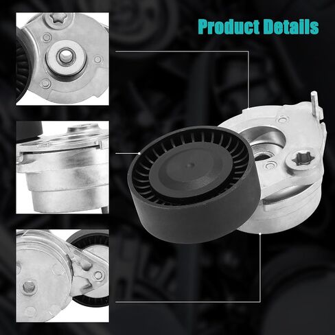 ‎T39333 Belt Tensioner Assembly with Pulley (3.0L V6) For Audi A6 A7 Quattro Q5 2014-2016,A8 Quattro 2014 2016,Q7 2013-2016,For Volkswagen Touareg 2013-2016 95810236150 059903133F in Saudi Arabia