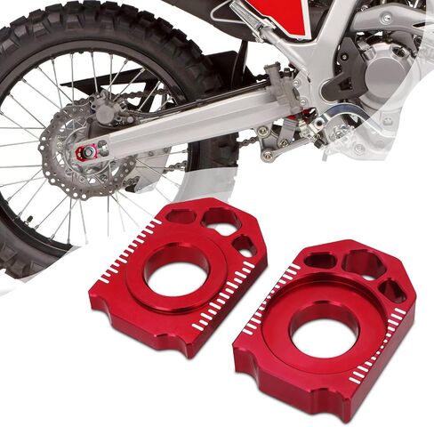 Dirt Bike Rear Axle Blocks Chain Adjuster,CNC Chain Adjuster Tensioner for CRF300L CRF300LA CRF300LR CRF300LRA 21-24/CRF300LDA 23-24/CRF250L 13-20/CRF250LA CRF250RL CRF250RLA 17-20 in Saudi Arabia