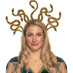 UNDERWRAPS Adult Medusa Headpiece Accessory - Halloween Headband for Women, Medusa Costume Accessories, Snake Headpiece in Kuwait