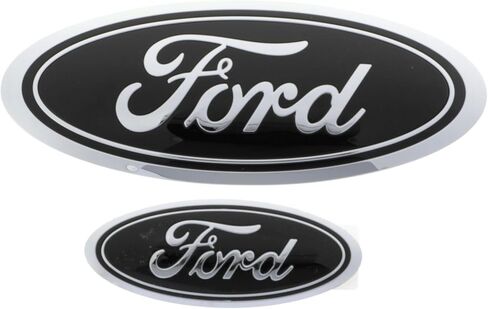 Ford 2022-2025 Explorer OEM Black 9" Front Emblem and Standard Rear Emblme Kit NB5Z-9942528-AA in Saudi Arabia