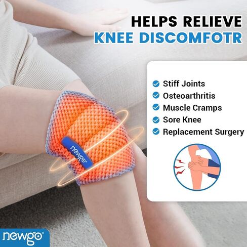 NEWGO Microwave Heating Pad for Knee Arthritis, Muscle and Joint Stiffness, Heated Knee Wrap for Tennis Elbow Pain Relief in Saudi Arabia