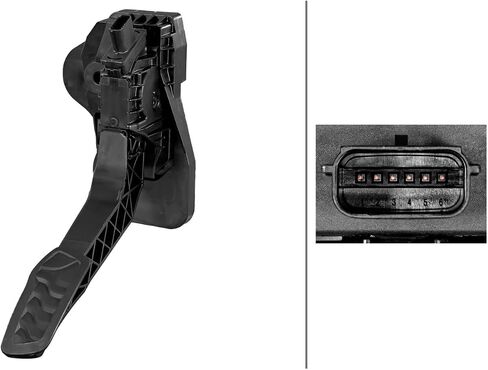 HELLA 6PV 935 195-001 Sensor, Accelerator Pedal Position - for Left Hand Drive - 6-Pin - Not for Dual Clutch Transmission in Saudi Arabia