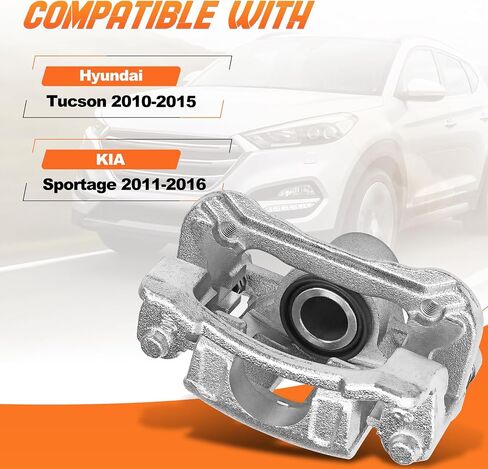 Brake Caliper Assembly with Bracket Fit for Hyundai Tucson 2010-2015; KIA Sportage 2011-2016 (Rear Passenger Side) in Saudi Arabia
