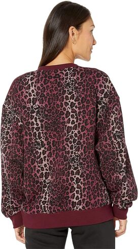 adidas Originals Crew Sweatshirt Maroon/Multicolor LG in Saudi Arabia