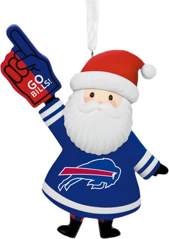 زينة عيد الميلاد من Hallmark NFL Buffalo Bills Santa Fan، هدايا لمحبي الرياضة in Saudi Arabia