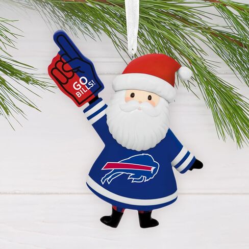 زينة عيد الميلاد من Hallmark NFL Buffalo Bills Santa Fan، هدايا لمحبي الرياضة in Saudi Arabia