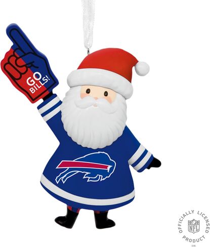 زينة عيد الميلاد من Hallmark NFL Buffalo Bills Santa Fan، هدايا لمحبي الرياضة in Saudi Arabia