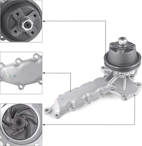 15341-73030 (4 Bolt Hub) Water Pump 15301-73030 E5900-73032 E5900-73412 For Kubota L245 L245F L245H L245DT L295 L295DT KH-1 10 Tractor Bobcat Kioti LK2554 LK3054 CK30 3A139-SV1 in Saudi Arabia