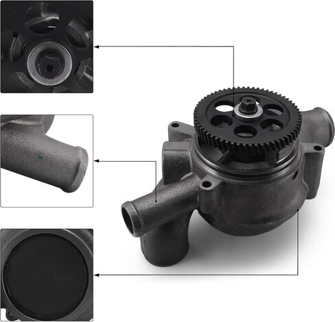 (C&U Bearing) 23522707 23505895 23517027 23539929 Water Pump (Can Use On Old Type R23526039, R23539602) For Detroit Diesel 50 60 Series 12.7 L,For 2000-2008 Freightliner Columbia in Saudi Arabia