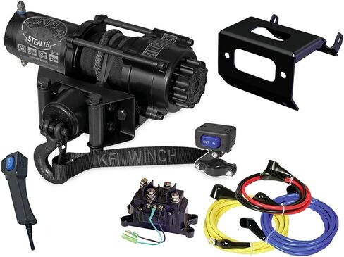 KFI Combo Kit - SE35 3500 lb Stealth Winch & Winch Mount - compatible with 2015-2018 Honda Foreman Rubicon TRX500 FM5/FM6/FM7 in Saudi Arabia