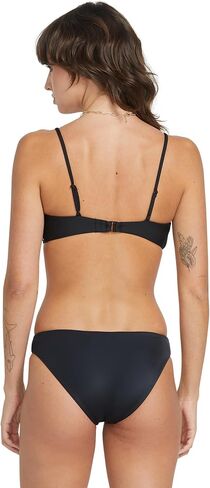 Volcom Women's Standard Simply Seamless Full Bikini Bottom, Black in Saudi Arabia