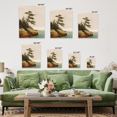 Poster Master Vintage Automat Painting Canvas - Retro Woman Drinking Coffee Print - Moody Art - Realism Wall Design - Aesthetic Art - Kitchen or Restaurant Wall Decor - Available in 8x10 to 30x40 in Saudi Arabia