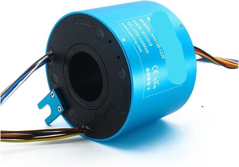 1 PCS 6/12 Wire Through Hole Slip Ring Center Inner Diameter 25.4mm, 38.1mm, 40mm, 50mm, 60mm Current 10A(60X130mm 12wires10A) in Saudi Arabia