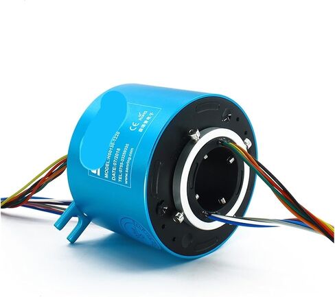 1 PCS 6/12 Wire Through Hole Slip Ring Center Inner Diameter 25.4mm, 38.1mm, 40mm, 50mm, 60mm Current 10A(60X130mm 12wires10A) in Saudi Arabia