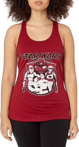 Star Wars Junior's Visions Dark Side Anime Slim Fit, Scoop Hem Racerback Tank, Cancun, X-Large in Saudi Arabia