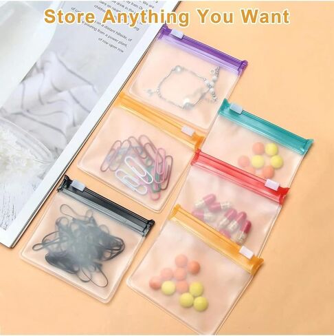 7Pcs Zipper Pill Bags, Reusable Medicine Bags, Portable Pill Bag, Self Sealing Travel Pill Bag with Sliding Lock, Used for Storing Pills in Saudi Arabia