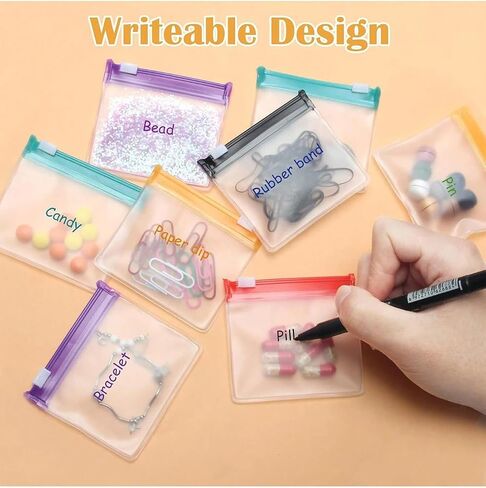 7Pcs Zipper Pill Bags, Reusable Medicine Bags, Portable Pill Bag, Self Sealing Travel Pill Bag with Sliding Lock, Used for Storing Pills in Saudi Arabia