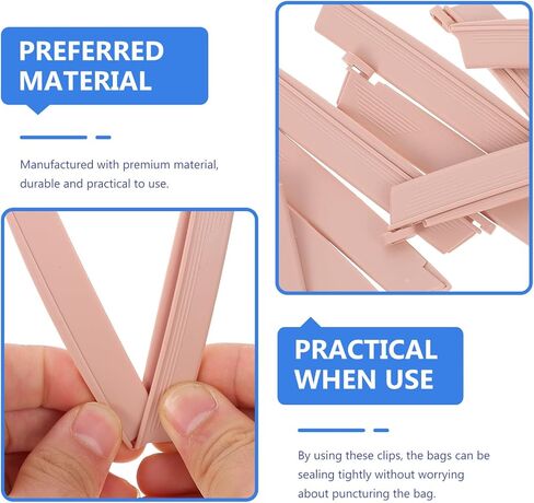Healifty 10Pcs Ostomy Bag Clip Drainable Pouch Clamp Tail Closure Surefit Leak- Proof Colostomy Sealing Bars Postoperative Care Tools Fistula Accessories in Saudi Arabia