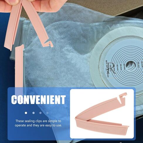 Healifty 10Pcs Ostomy Bag Clip Drainable Pouch Clamp Tail Closure Surefit Leak- Proof Colostomy Sealing Bars Postoperative Care Tools Fistula Accessories in Saudi Arabia